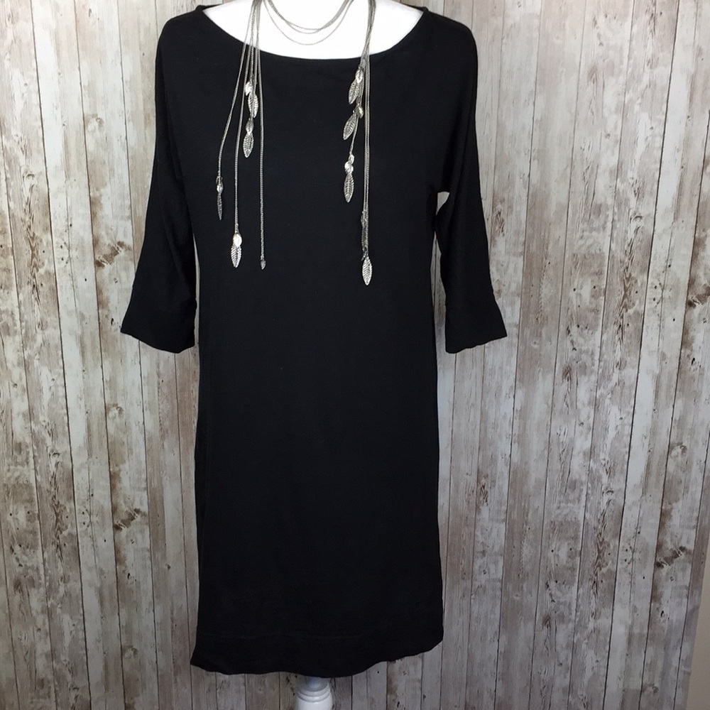 Lilly Pulitzer Black Cotton Midi Dress Size M